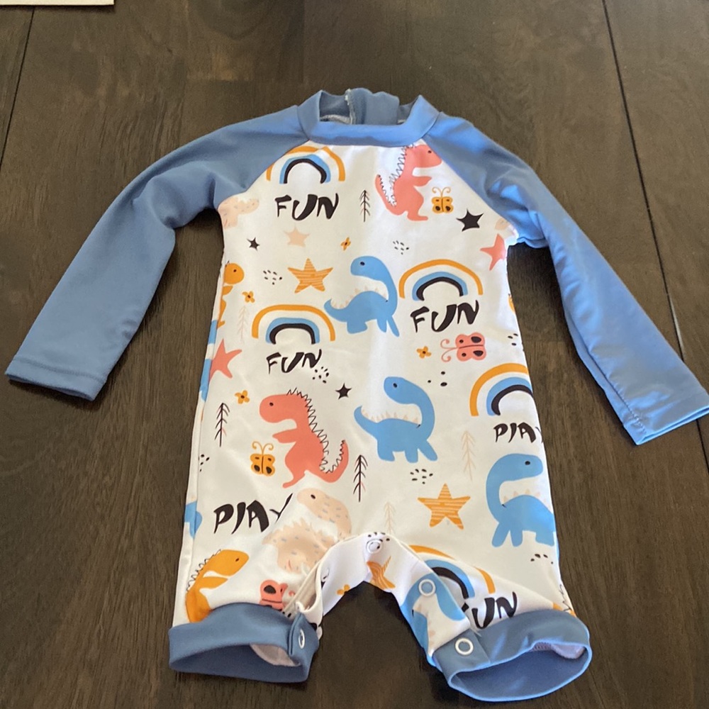 UMELOK Baby Boys UPF 50+ Sun Protection One Piece Rashguard Swimsuit 0-3 months